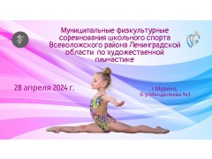 Муниципальные физкультурные соревнования Всеволожского района Ленинградской области  по художественной гимнастике. Мурино, ЦШС Всеволожского района. (28 апреля 2024)